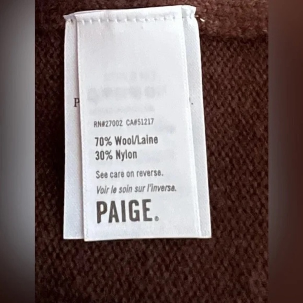 PAIGE brown cut out turtleneck - Picture 3 of 7